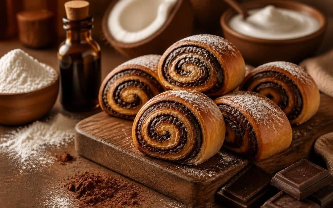 Recette de roulés au chocolat vachement bon