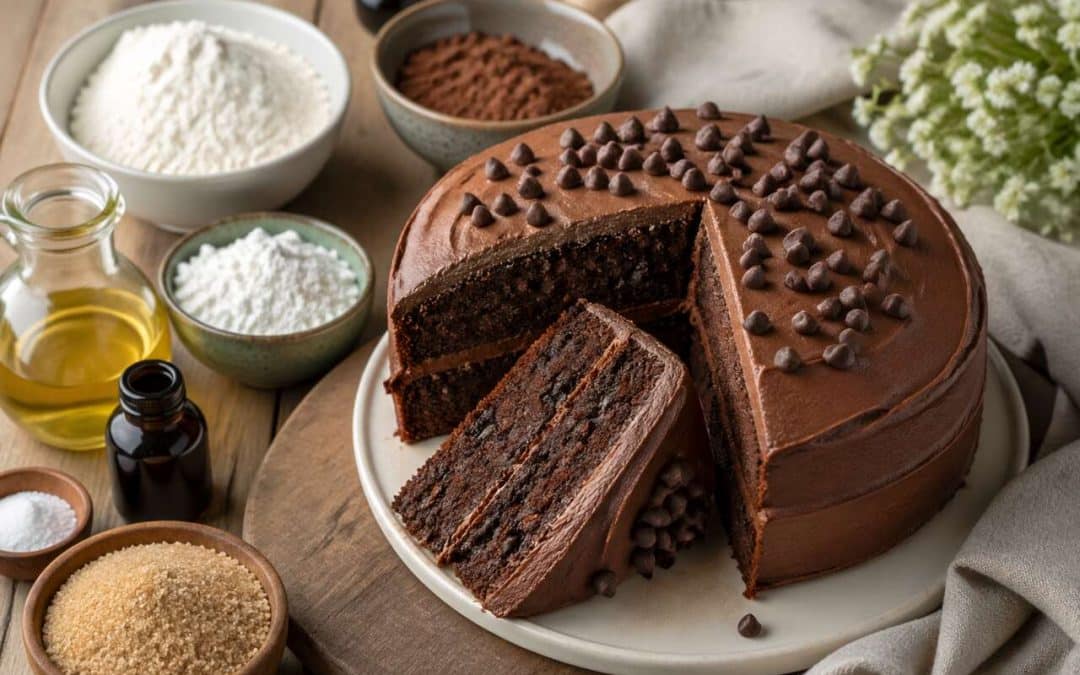 Recette du gâteau sans gluten au yaourt et chocolat maison