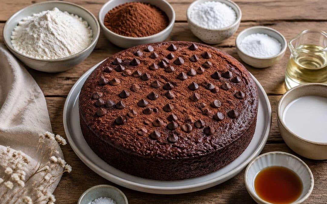 Recette du gâteau au chocolat sans beurre au airfryer