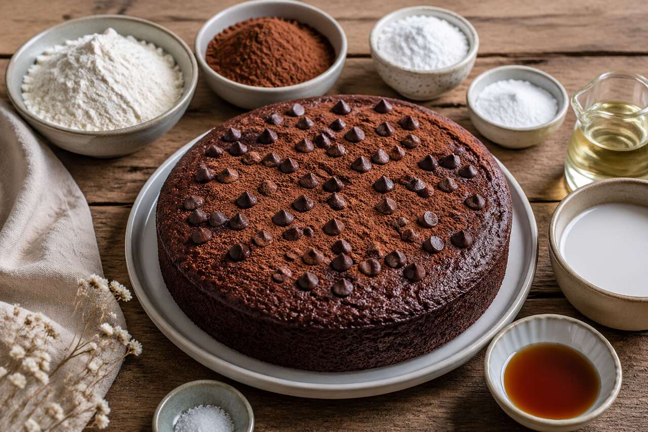 Recette du gâteau au chocolat sans beurre au airfryer