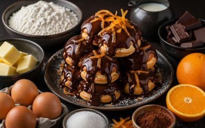 Recette de choux au chocolat coulant et à l&rsquo;orange