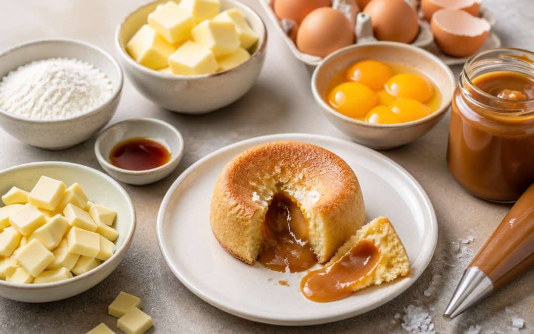 Moelleux au chocolat blanc et cœur caramel : la meilleure recette