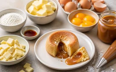 Moelleux au chocolat blanc et cœur caramel : la meilleure recette