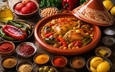 Recette de tajine aux tomates et poivrons facile et savoureuse