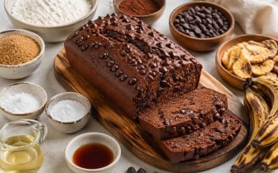 Recette de banana bread au chocolat à congeler