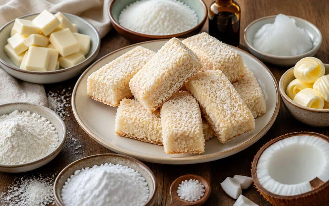 Recette de fingers au chocolat blanc et noix de coco