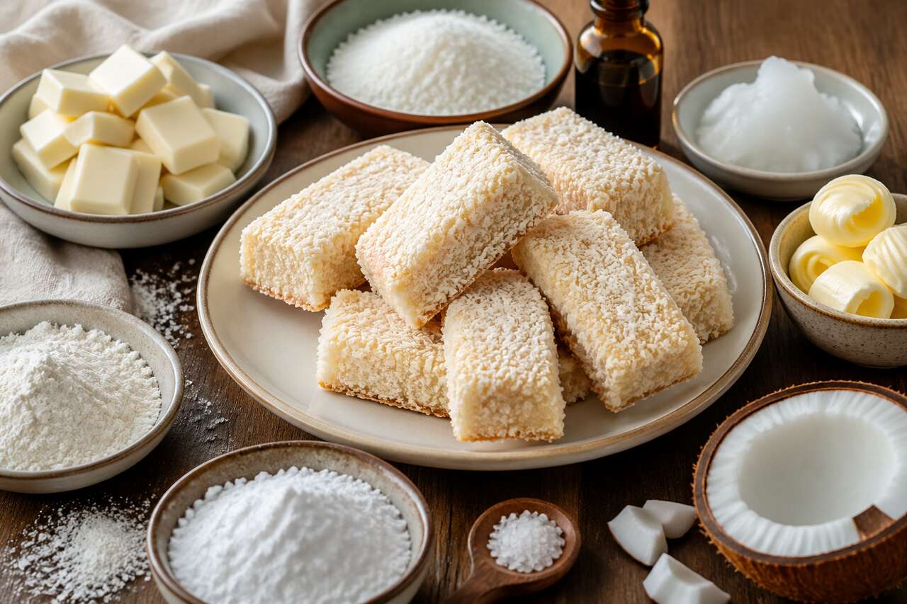 Recette de fingers au chocolat blanc et noix de coco