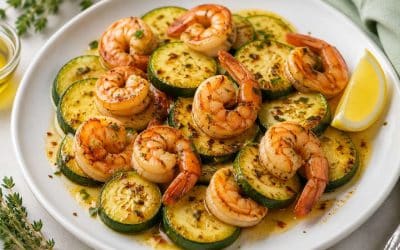 Recette légère de courgettes aux crevettes à l&rsquo;airfryer : minceur et saveur garanties