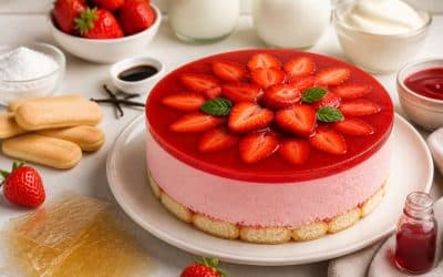 Recette du bavarois aux fraises de grand-mère