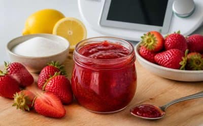 Recette de confiture de fraises au Thermomix sans sucre gélifiant