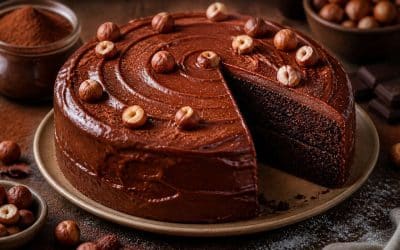 Cake au chocolat et glaçage à la noisette de Camille Maury : la recette gourmande