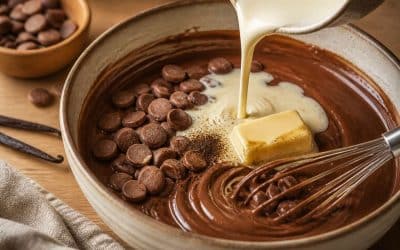 Recette de ganache au chocolat au lait facile et onctueuse