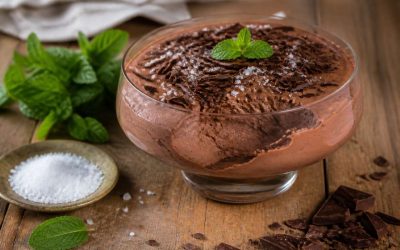Recette de mousse au chocolat et à la menthe de Cyril Lignac