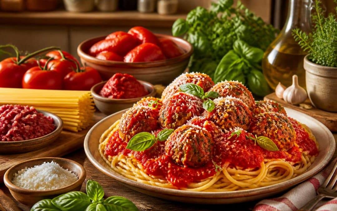 Spaghetti aux boulettes et sauce tomate : la recette réconfortante à refaire chez soi