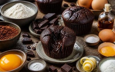 Recette de muffins au chocolat au cœur fondant à préparer la veille