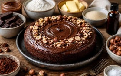 Recette du gâteau chocolat noisette au Thermomix