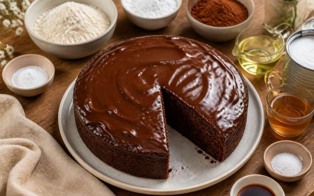 Recette du gâteau au chocolat sans œuf au Thermomix