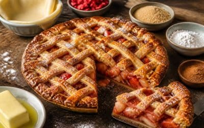 Recette de tourte aux pommes et fraises maison