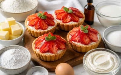 Recette de tartelettes aux fraises à la crème