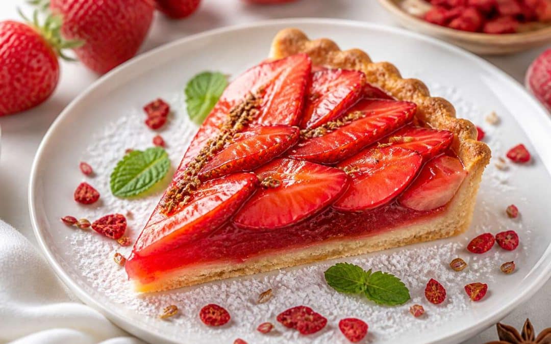 Recette de tarte aux fraises à l'anis