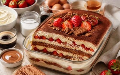 Recette du tiramisu aux spéculoos et fraises