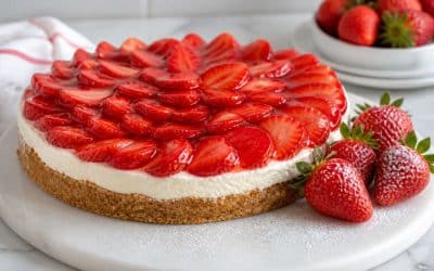 Recette facile de tarte aux fraises sans cuisson