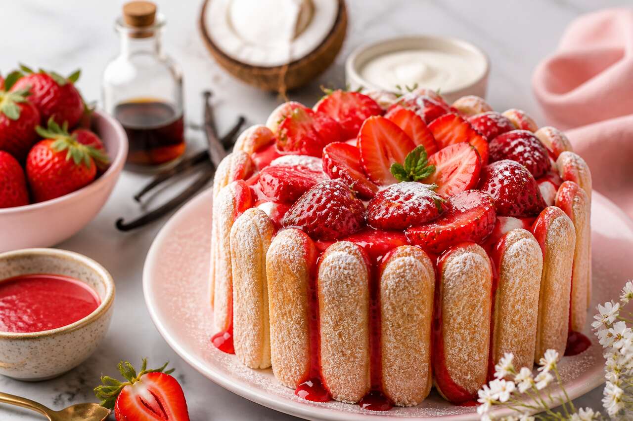La meilleure recette de charlotte aux fraises
