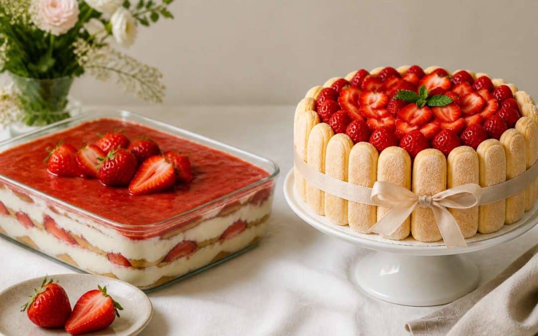 Tiramisu aux fraises vs charlotte : quelle recette choisir ?