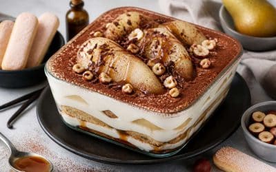 Tiramisu à la poire et au chocolat au Thermomix : la recette gourmande