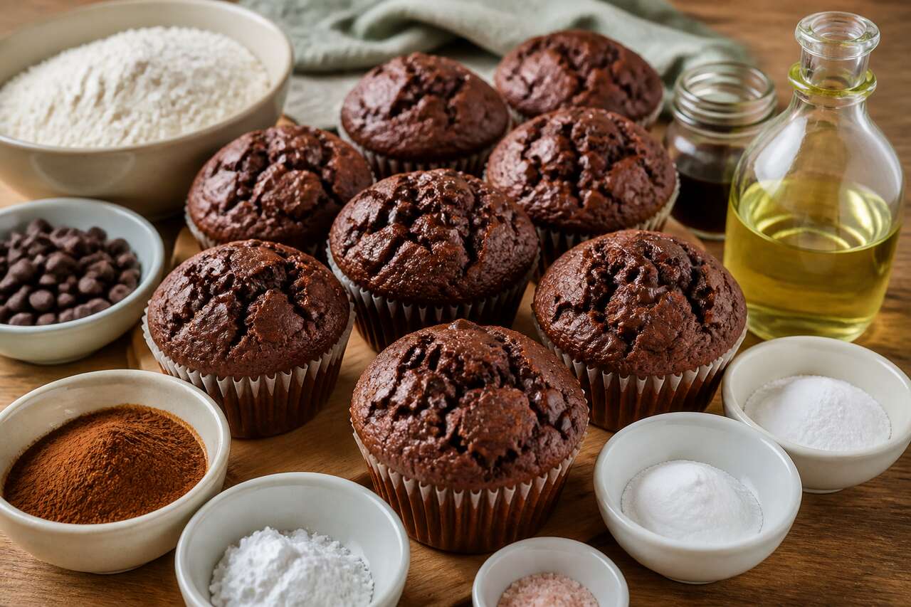 Recette de muffins au chocolat faciles et moelleux