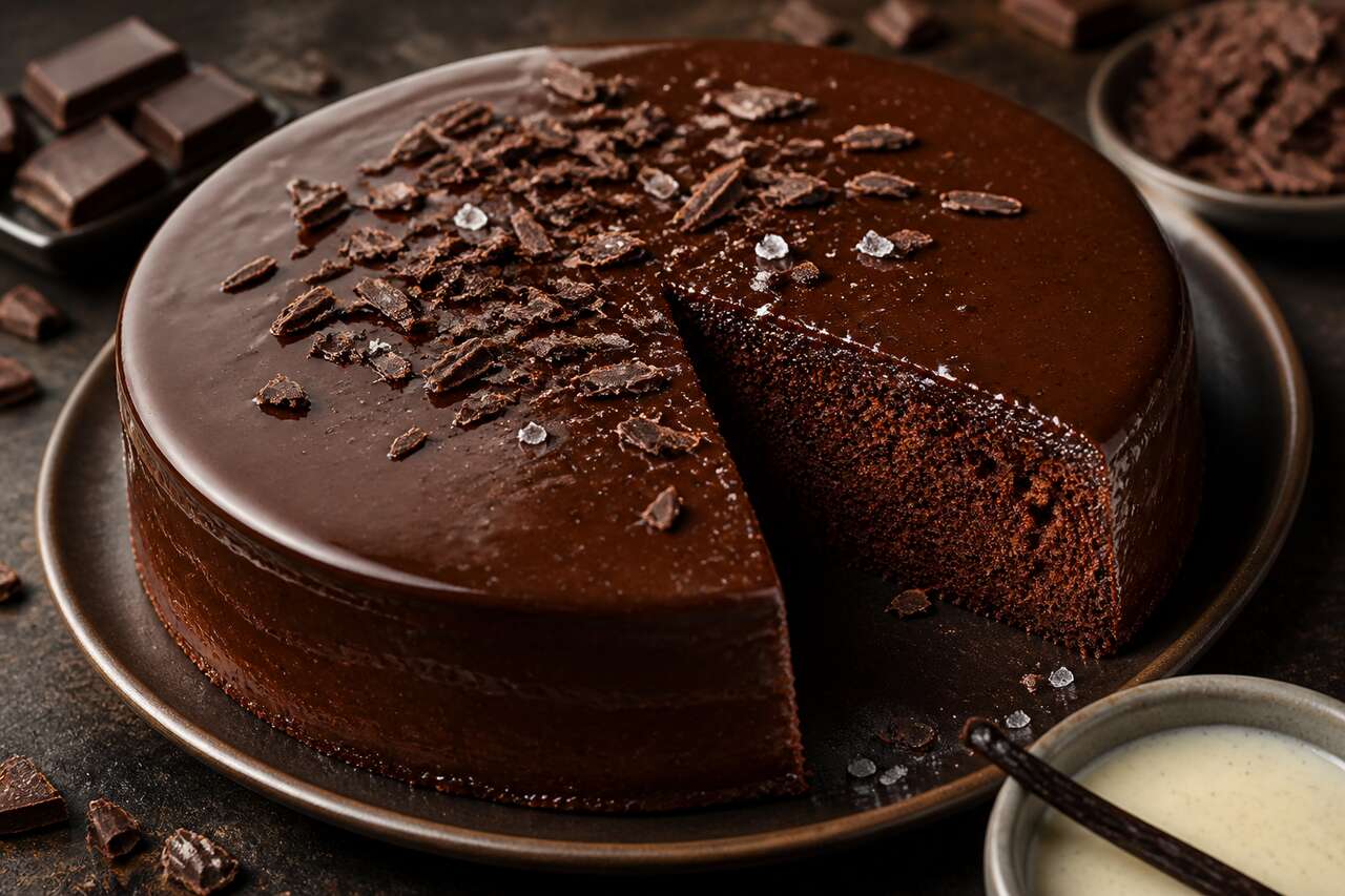 Recette du gâteau au chocolat léger de Carinne Teyssandier