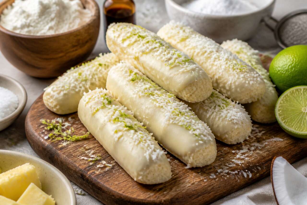 Recette de fingers au chocolat blanc et coco