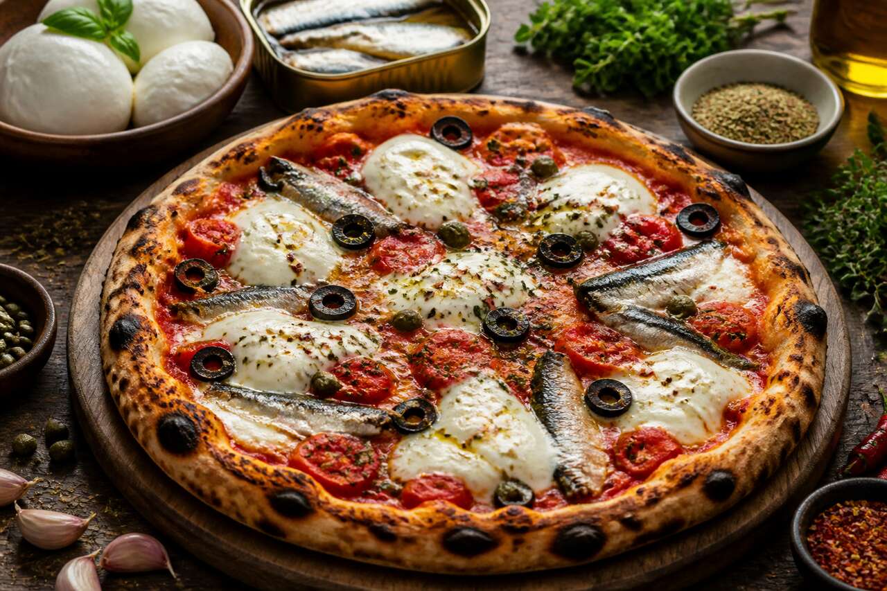 Pizza aux sardines, tomates et mozzarella : la recette facile et gourmande