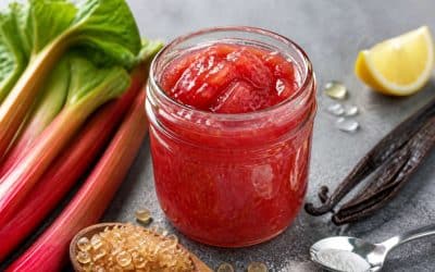 Recette de confiture de rhubarbe à la vanille