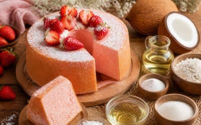 Recette du chiffon cake aux fraises