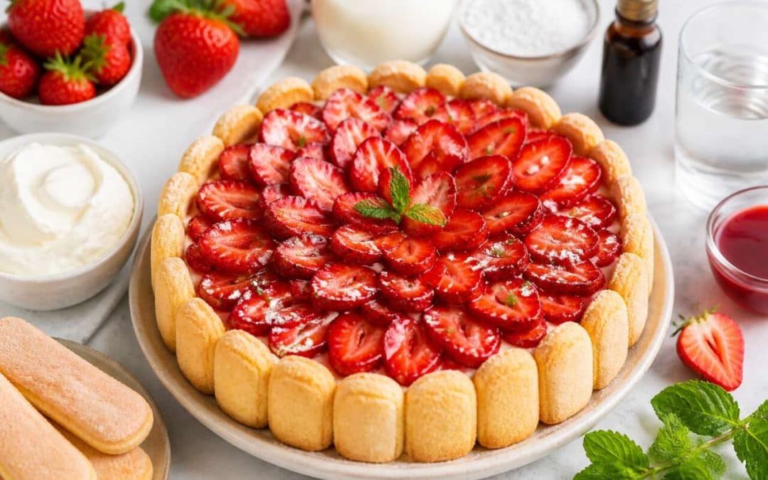 Recette de tarte rustique aux fraises