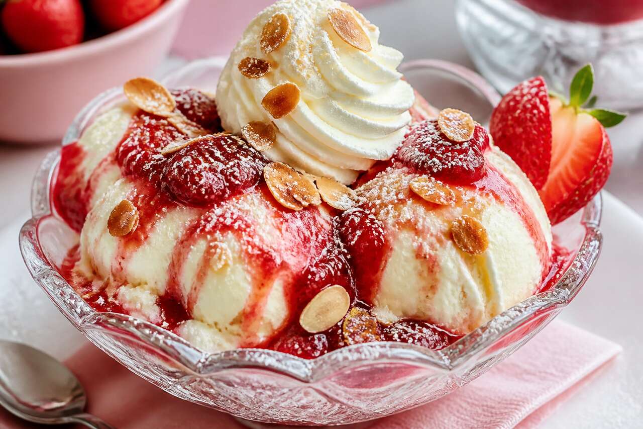 Recette des fraises Melba