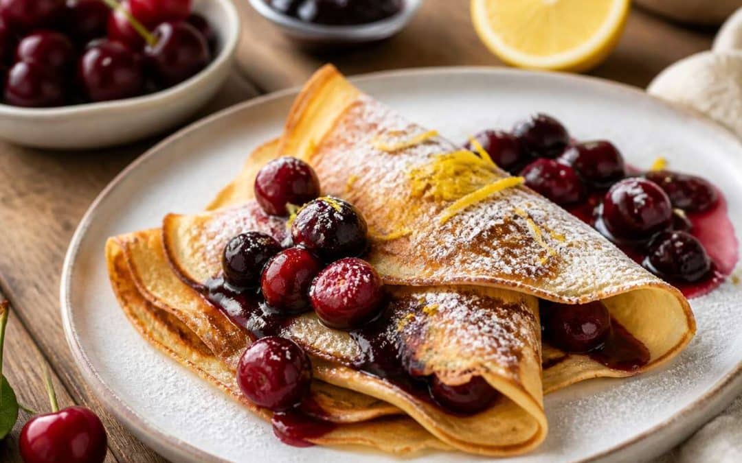 Recette des crêpes alsaciennes aux cerises