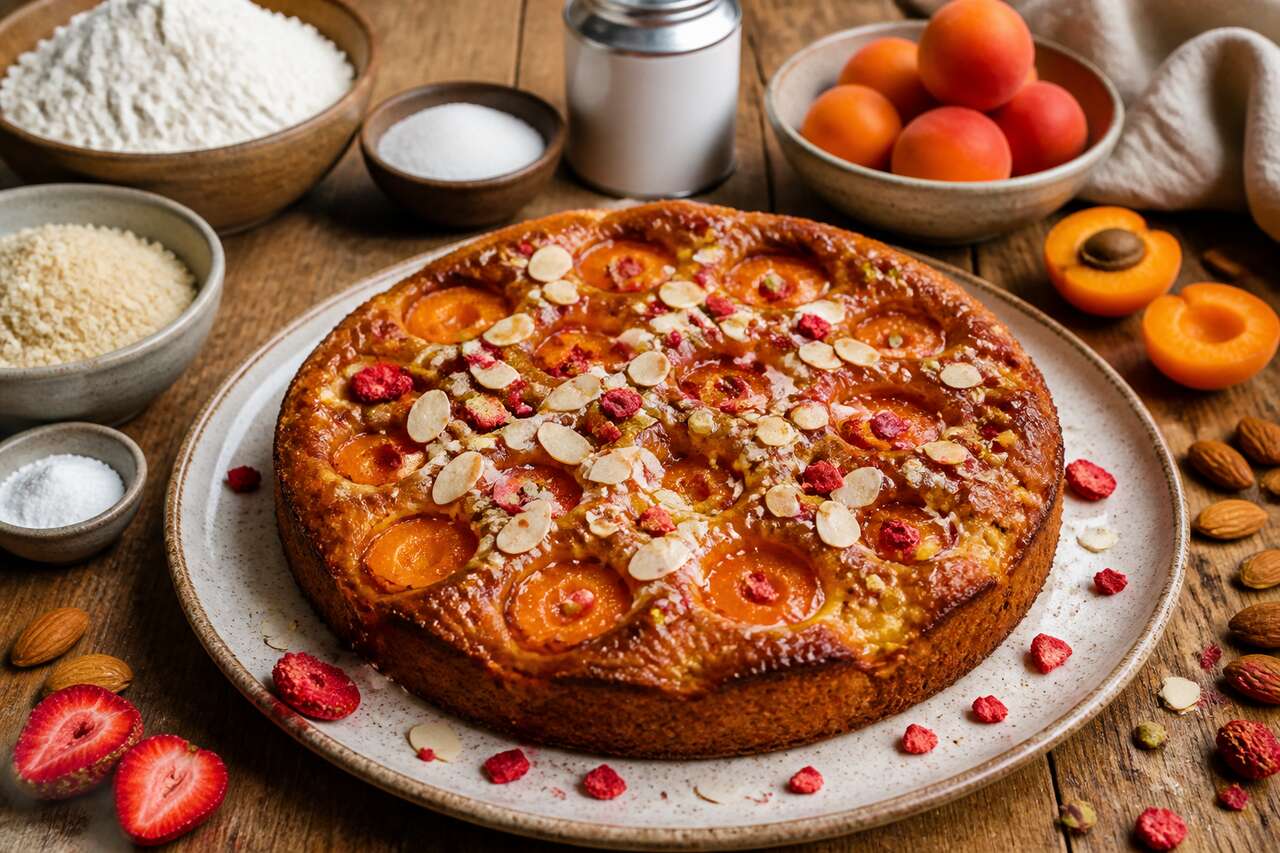 Recette du clafoutis aux abricots et à la pistache
