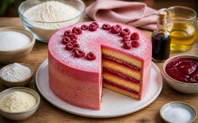 Recette du layer cake aux framboises