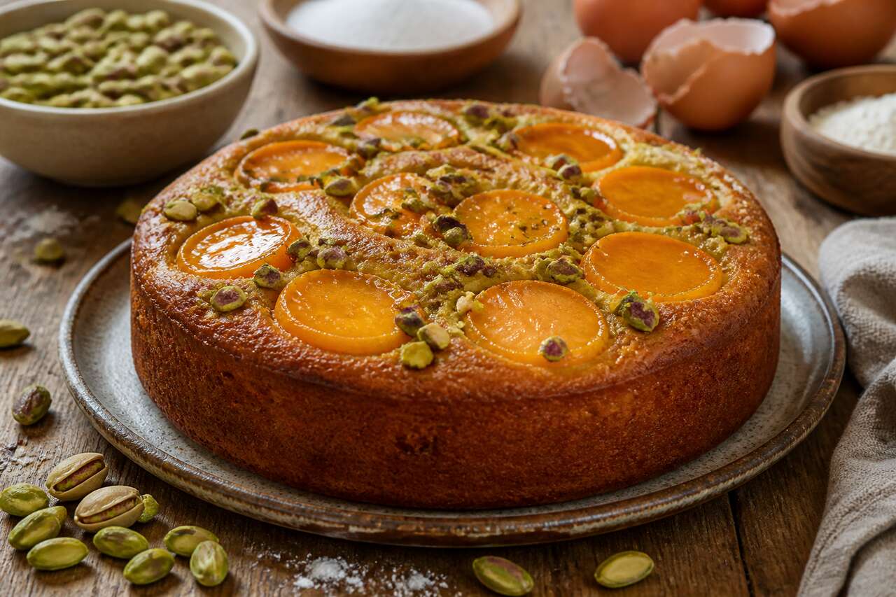Recette de moelleux aux pistaches et abricots
