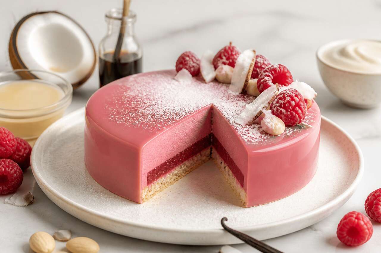 Recette d'entremets Inspiration framboise