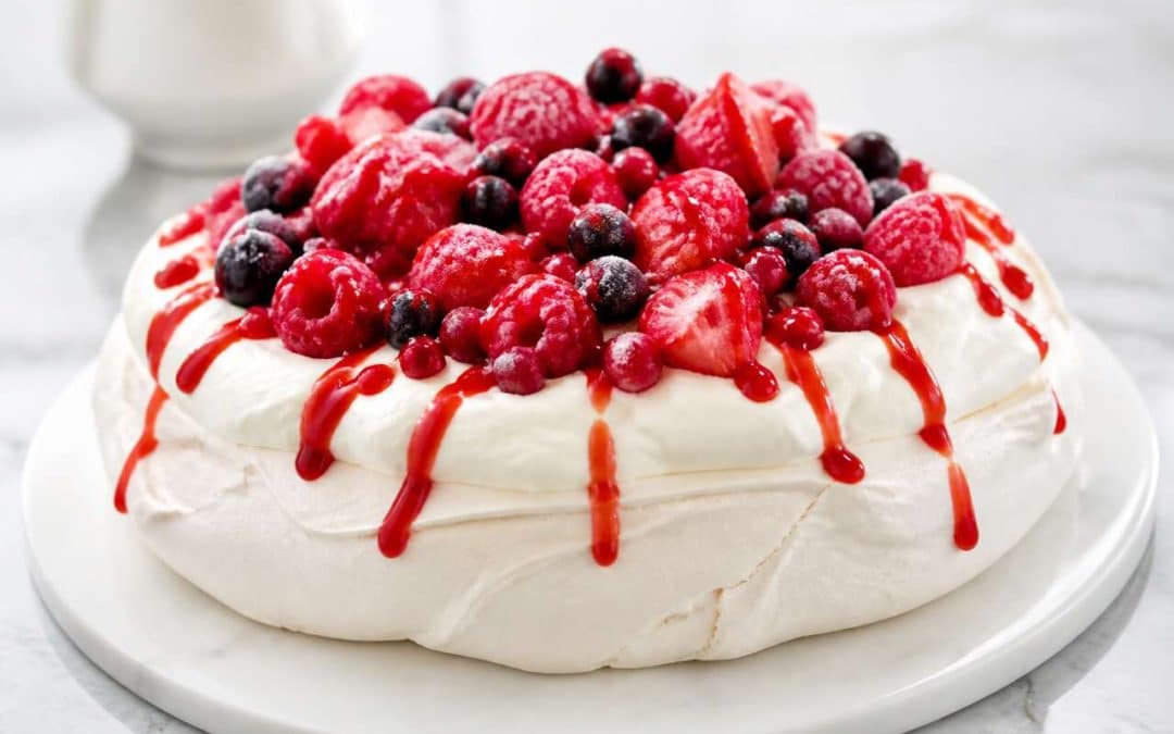 Recette de pavlova aux fruits rouges