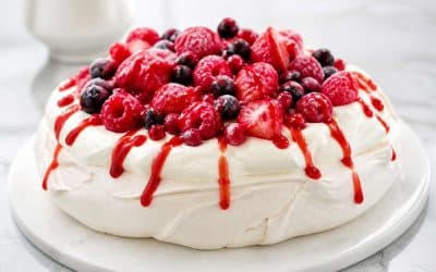 Recette de pavlova aux fruits rouges