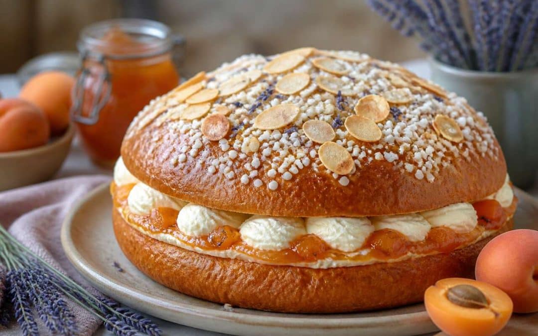 Recette de tropézienne abricot et lavande