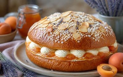 Recette de tropézienne abricot et lavande