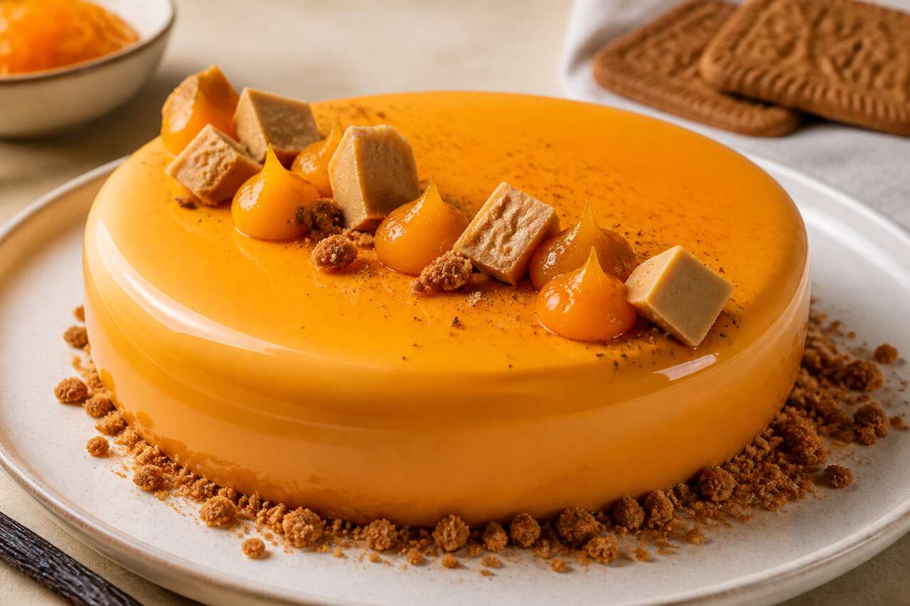 Recette d'entremets abricot et chocolat Dulcey