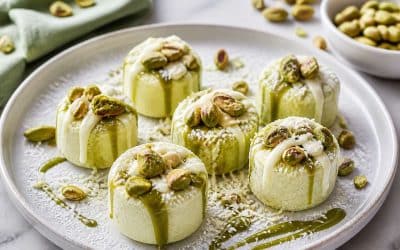 Recette de bouchées glacées pistache et chocolat blanc