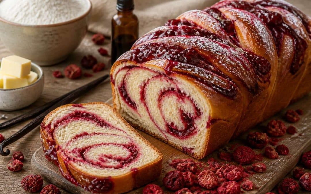 Recette de babka aux fruits rouges