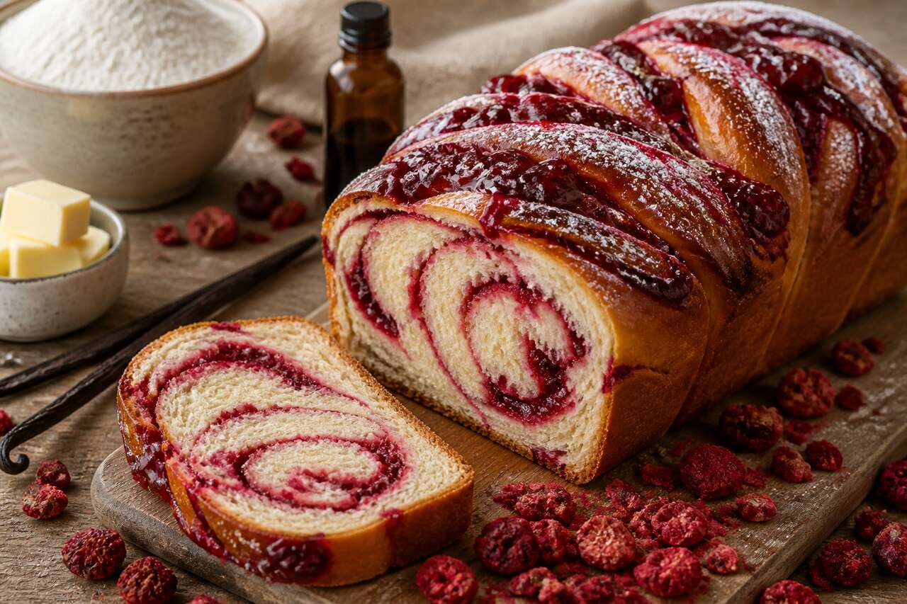Recette de babka aux fruits rouges
